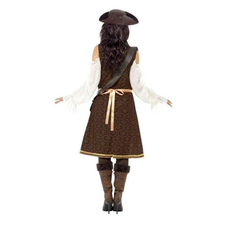 Pirate Costume Adult Brown White Pirate Costume Adult Brown White