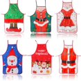 thumbnail image 1 of Delantales de Navidad, delantales de elfo para adultos, Kit ajustable, delantal de Papá Noel, 6 uds., 1 of 5