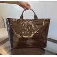 thumbnail image 4 of DanceeMangoos PVC Tote Bag Handbags for Women Jelly Shoulder Bag Large Purse Handbag Fashion Kraft Paper Tote Bag Shopping Work Bag, 4 of 7