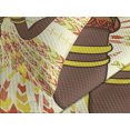 thumbnail image 4 of Ambesonne African Quilted Bedspread Set 3 Pcs, Dancing Woman Hand Drawing, Queen Size, Green Red Yellow, 4 of 5