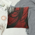 thumbnail image 2 of PRATYUS   Throw Pillow Covers Gray Black Red Floral Retro Bold Grey Spiral Crimson White Stripe Brick Decorative Pillow Cases Home Decor Square Pillowcases White, 2 of 5