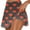 Orange2, variant on Plebaso Women's Tennis Skirts Built in Shorts High Waist Heart Print Cute Shorts Athletic Sports Skorts