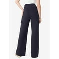 thumbnail image 2 of Roaman's Women's Plus Size Wide Leg Cargo Knit Jean, 2 of 3