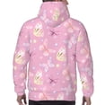 thumbnail image 7 of Picia Butterfly 1 Pattern Casual Men's Hoodie - Lightweight Hooded Sweatshirt with Kangaroo Pocket, Comfortable Pullover for Everyday, Travel-4X-Large, 7 of 7