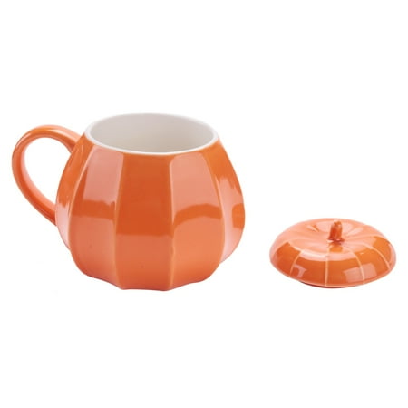 

Mug Pumpkin Mug with Lid - Ceramic Decorations Ornament Coffee Mugs Big Cute Fall Decor Cups Teacup - Birthday Gift