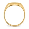 thumbnail image 2 of 14K Yellow Gold 13 X12mm Closed Back Signet Ring (Size 6.5) Made In United States rs142, 2 of 5