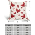 thumbnail image 2 of Valentines Day Pillow Covers 18x18 Inch Red Pink Heart Cotton Linen Decorative Throw Pillow Case Valentine's Day Cushion Cover Set of 2 Home Decor for Bedroom Sofa Living Room Couch Chair, 2 of 6