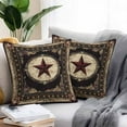thumbnail image 2 of Outdoor Waterproof Pillow Covers Rustic Texas Western Stars on Wooden Decorative Throw Pillow Protectors for Patio Sofa Garden Couch,18x18in 2 Pack, 2 of 9