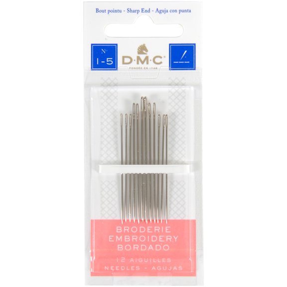 DMC Embroidery Hand Needles Size5 Hand-Sewing Needles (12 Piece)