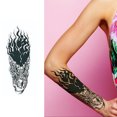 thumbnail image 3 of Pegatinas Tatuaje Impermeables Corporal 4 Uds Letras Brazo, 3 of 9