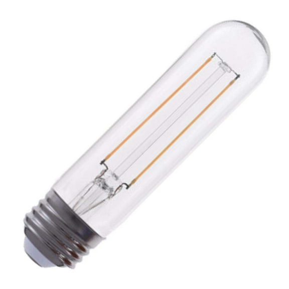 Eiko 09870 - 4 watt 120 volt T10 Medium Screw (E26)) Base 2700K Clear LED (LED4WT10/FIL/827-DIM-G7)