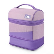 Arctic Zone Lavender Purple Expandable Lunch Box with Thermal Insulation and Ice Pack
