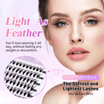 Aliver Single Lashes Eyelash Clusters 240 Pcs Individual Lashes 916 mm