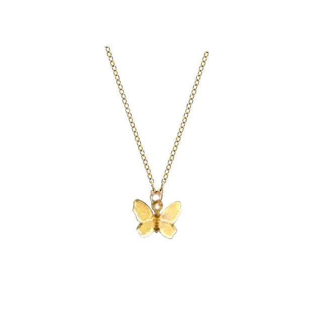 Collar de clavícula minimalista de moda Yashi mariposa dorada Código de modelo 22884