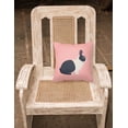 thumbnail image 2 of Carolines Treasures BB7958PW1818 Dutch Rabbit Pink Check Fabric Decorative Pillow, 18 x 18 in., 2 of 2