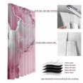 thumbnail image 6 of Marble Pink Blackout Curtains for Bedroom/Living Room, Pinch Pleated Black Out Curtains, Modern Abstract Ink Painting Luxury Room Darkening Window Drapes with Hooks 2 Panels, 39"x70", 6 of 8