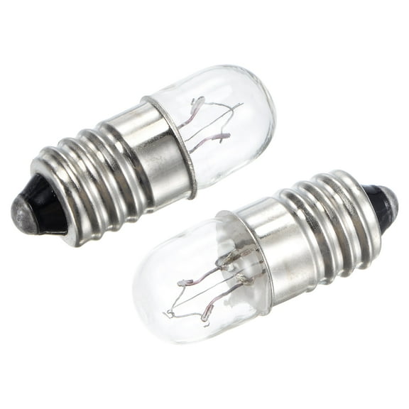 Uxcell 24V 0.2A E10 Warm Yellow Light Mini Incandescent Bulbs with Box 10 Count