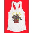 thumbnail image 3 of Cute Flower Design With Hearts Tank Women -Image by Shutterstock, Female Medium, 3 of 4
