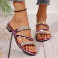 thumbnail image 2 of Low Heel Shoes for Women Plus Size Block Heel Backless Slippers for Outdoor Beach Summer Spring, 2 of 8