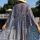thumbnail image 3 of Conjunto de Traje de Baño de Arco de Malla Azul Superior, Traje de Baño Sexy de Color Sólido de Nylon con Diseño sin Espalda para Piscina, Playa Y Uso Diario de Verano, 3 of 8