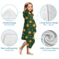 thumbnail image 7 of Dark Green Star Sun Pattern Hooded Bath Towel，50"x30" for Ages 3 To 12 Kids, Quick Dry Lightweight Soft Microfiber Hood Beach Towel Cover Up for Kids, 7 of 7