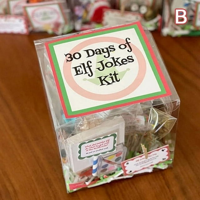 CNKOO Elf 24-30 Day Elf Kit Of Christmas Funny Christmas Elf Activities for Children
