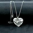 thumbnail image 6 of Engraved Bible Scripture Cross Double Sided Necklace Heart Pendant Faith Mustard Seed Can Move Mountains Matthew 17:20 (Round), 6 of 7