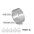 thumbnail image 5 of Unisex Stainless Steel Ring with Hollow Cross Design Electroplated Finish Durable Ring Stylish Band Ring for Men and Women Fashion Jewelry, 5 of 6
