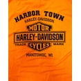 thumbnail image 3 of Harley-Davidson Mens Bar and Shield Long Sleeve Safety Orange (Large), 3 of 3
