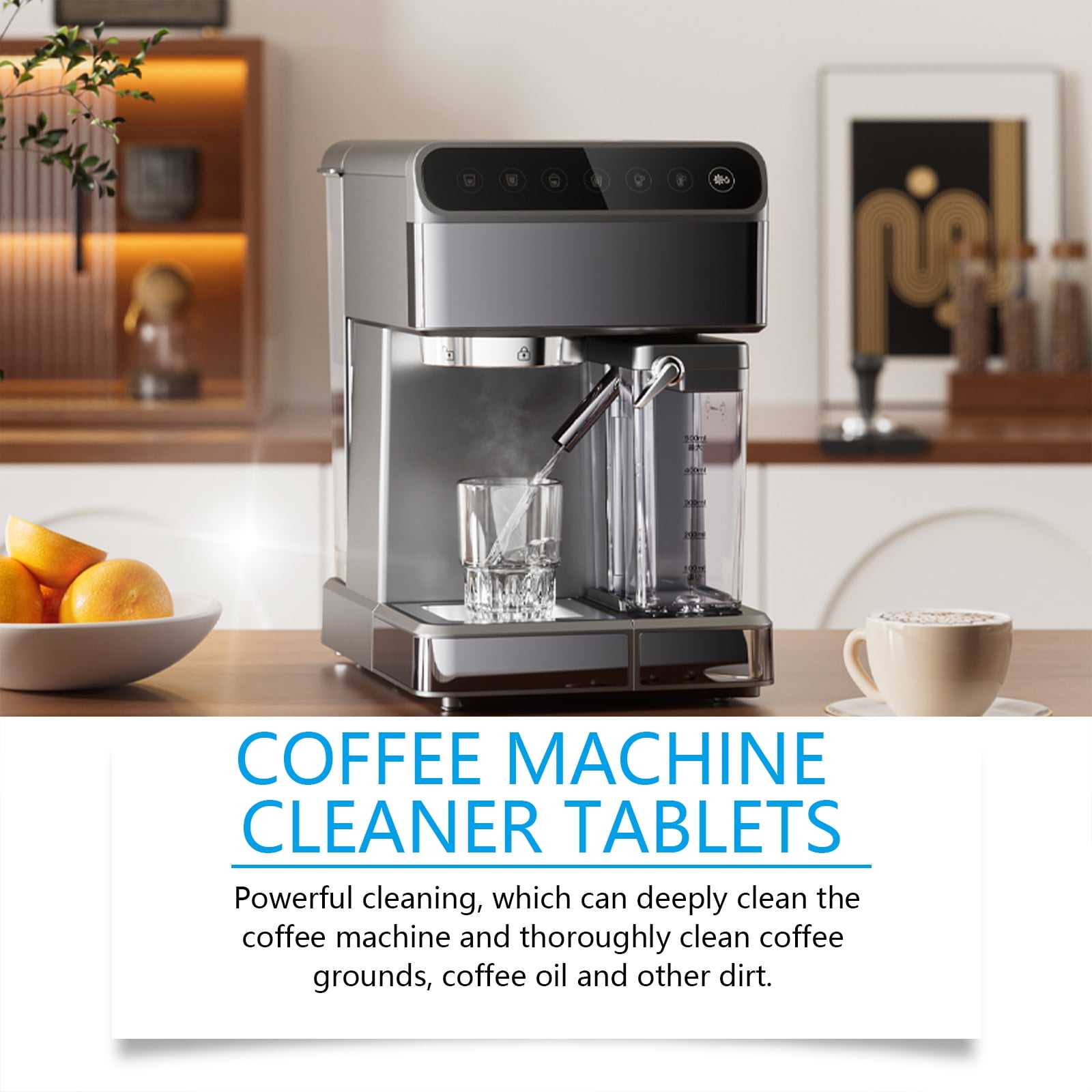 Alvantor Coffee Machine Cleaner Tablets Descaler Compatible with All Major Brands Keurig Nespresso Breville DeLonghi, 20 Pack