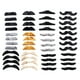 thumbnail image 4 of 48 Piezas de Bigote Falso Salvador Barba Falsa Disfraz de Halloween Suministros para Fiestas, 4 of 10