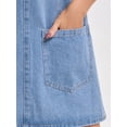 thumbnail image 5 of DARING DIVA Women's Loose Sleeveless Pinafore Mini Denim Dresses 2XL Sky Blue, 5 of 7