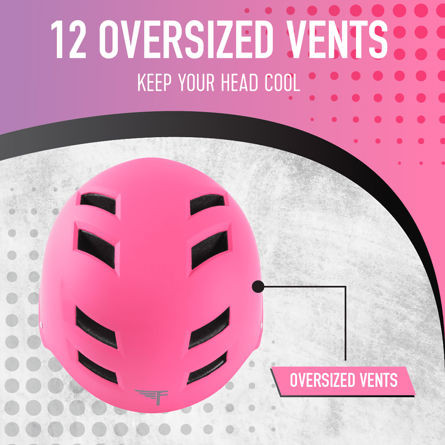Flybar Multi Sport for Skateboard and Bike Helmet, for Kids and Adults, Ages 6+, Pink, M/L