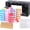 10Color, variant on 40 count  Containers,3 Gram Sample Empty Container Plastic Travel Pot Jar, for Eye Shadow Nails   Earrings Lotion Cream Sample Make-up Storage(8 Colors, 3ML)