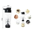thumbnail image 2 of RENACLIPY Shaker Bottle for Powders Protein Shaker Bottle Mixing Portable Black 1Pack, 2 of 7