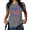 Grey, variant on UNISHE Women's Funny Crabby Graphic T-Shirt Humorous Beach Vacation Tee Coastal Summer White Top