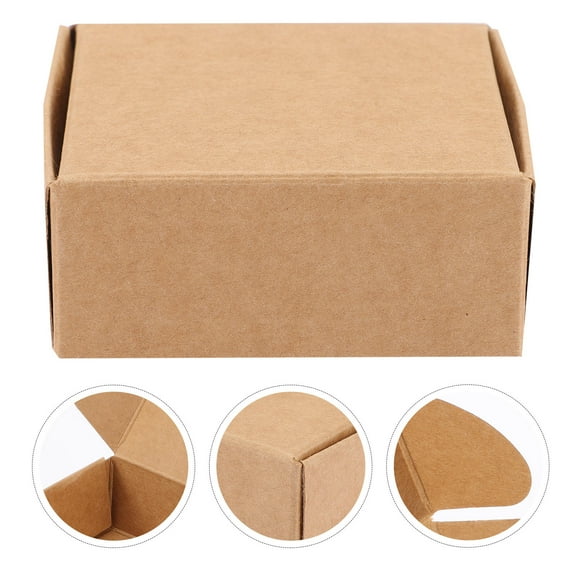 ROSENICE 20Pcs Small Boxes for Shipping and Storage in Paper for Soap and Small Items 7.5X7.5X3cm