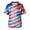 01-Light Blue, variant on 1776-2026 250th Anniversary USA Scrubs for Men 4th of July V-Neck Tunic Nursing Scrub Top with Chest Pocket, Tuckable Durable Fabric 02-Royal Blue M