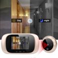 thumbnail image 3 of 2.8in TFT LCD, IR Night Vision Almacenamiento Cíclico Puerta Mirilla Cámara Visual Door Visor Para Apartamento Camera Dimedura Ding Dong Smart Access Control SystemGold, 3 of 7