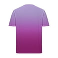 thumbnail image 5 of Zylanna Men's Short Sleeve T-Shirts, Gradient Color Button Up Lightweight Summer Daily leisure Tops for Men Hot Pink Size S, 5 of 5