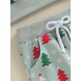 thumbnail image 6 of Toddler Baby Boys Girl Christmas Outfits Santa Embroidery Sweatshirt Tops Pants Set 2Pcs Fall Winter Sweatsuit Clothes, 6 of 8