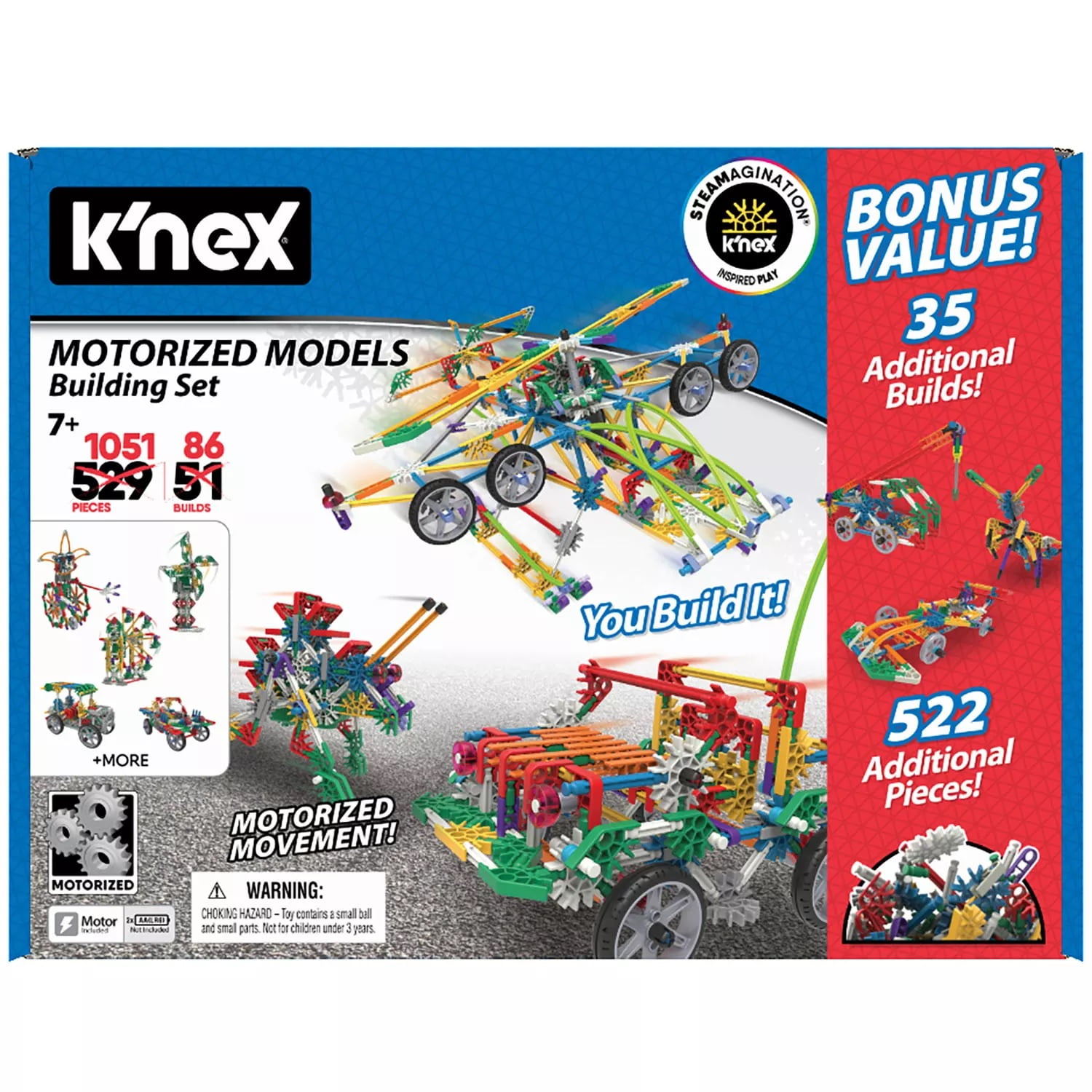 Construction Toy-8 Years+ K'Nex Education STEM Explorations Gears Building Set 