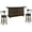 Tobacco Leaf, variant on Home Bar and Swivel Bar Stools with Back in European Cottage White 3 Piece Set