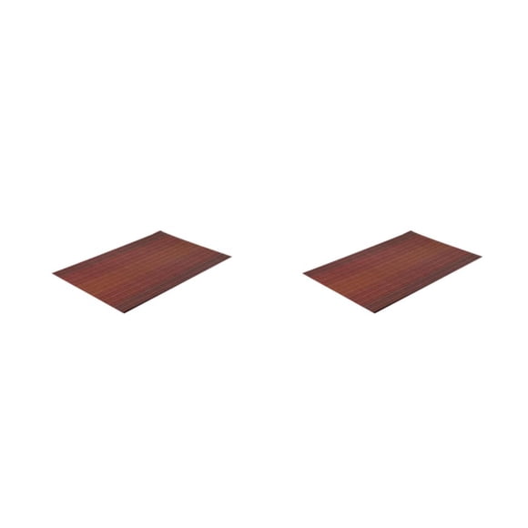 Toystoory Tapete de tejido de PVC de estilo japonés, manteles individuales, posavasos, tapete para cuenco, aislamiento rectangular, mesas de Rojo 2Conjunto