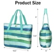thumbnail image 3 of Tote Bag for Women - Green and Grey Abstract Art Artwork Shoulder Bag - Large Utility Work Duffle Bag with Zipper Handbag for Travel, Work, Sprots, 3 of 5