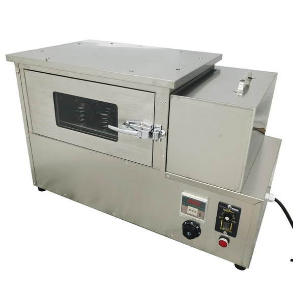 Rotational Pizza Oven Multipurpose Pizza Maker Toaster with 12 Cone Bases 110V Stainless Steel