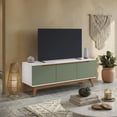 thumbnail image 1 of Rack TV 55" 136 cm Blanco/Verde 3 Puertas Kappesberg, 1 of 10