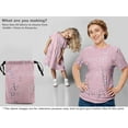 thumbnail image 6 of oneOone Cotton Poplin Light Pink Fabric Geometric Craft Projects Decor Fabric Printed By The Yard 56 Inch Wide, 6 of 6