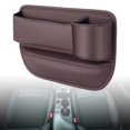 thumbnail image 3 of Organizador de asientos para coche, bolsillos de almacenamiento para teléfonos Lado del pasajero marrón, 3 of 8