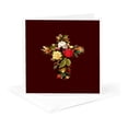 thumbnail image 5 of 3drose, Easter Christian Cross of Roses, 6 Greeting Cards with Envelopes, 5 of 7